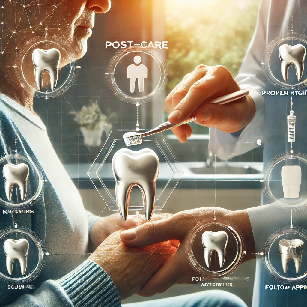 노인 임플란트 시술 후 관리