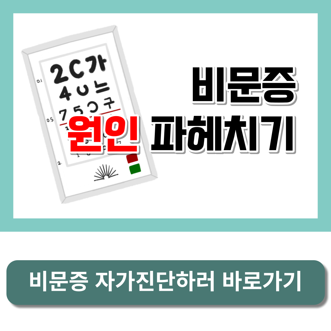 비문증 원인, 비문증 자가진단법