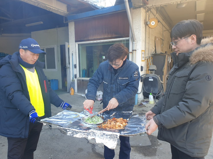 명품모터스 고기파티