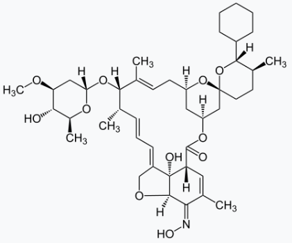심장사상충약 셀라멕틴 구조