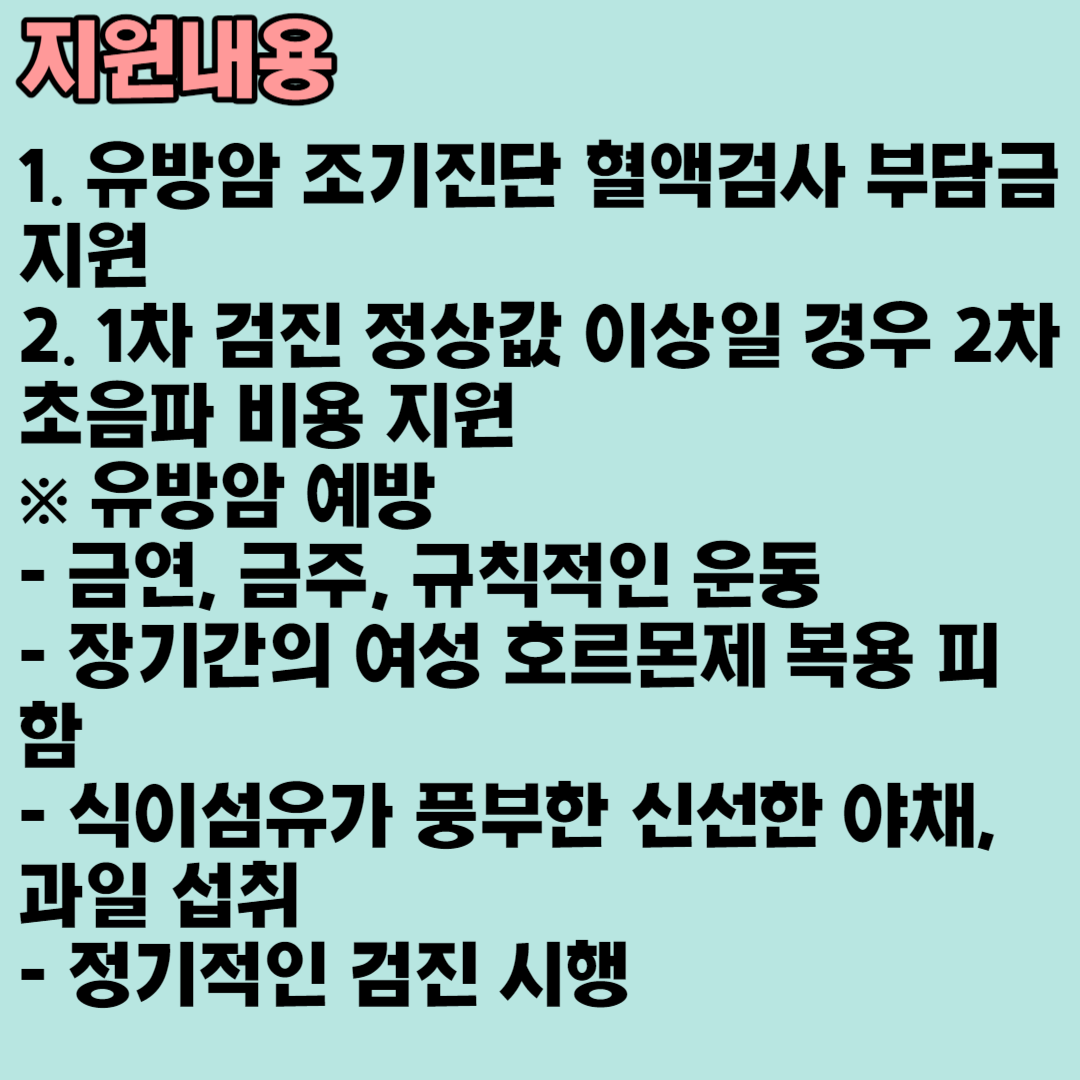 경기 2030 핑크리본 유방암 검진사업