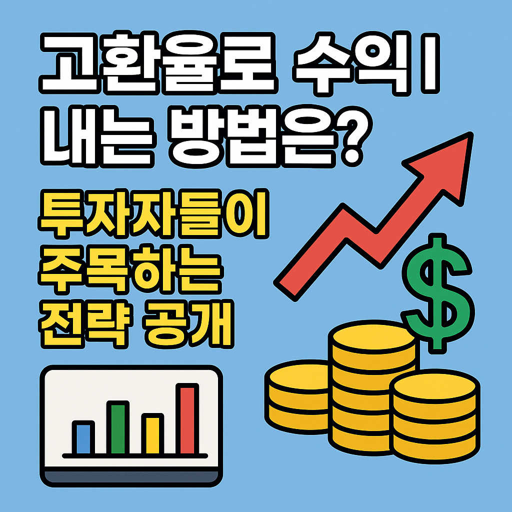 고환율로 수익 내는 방법은? 투자자들이 주목하는 전략 공개!