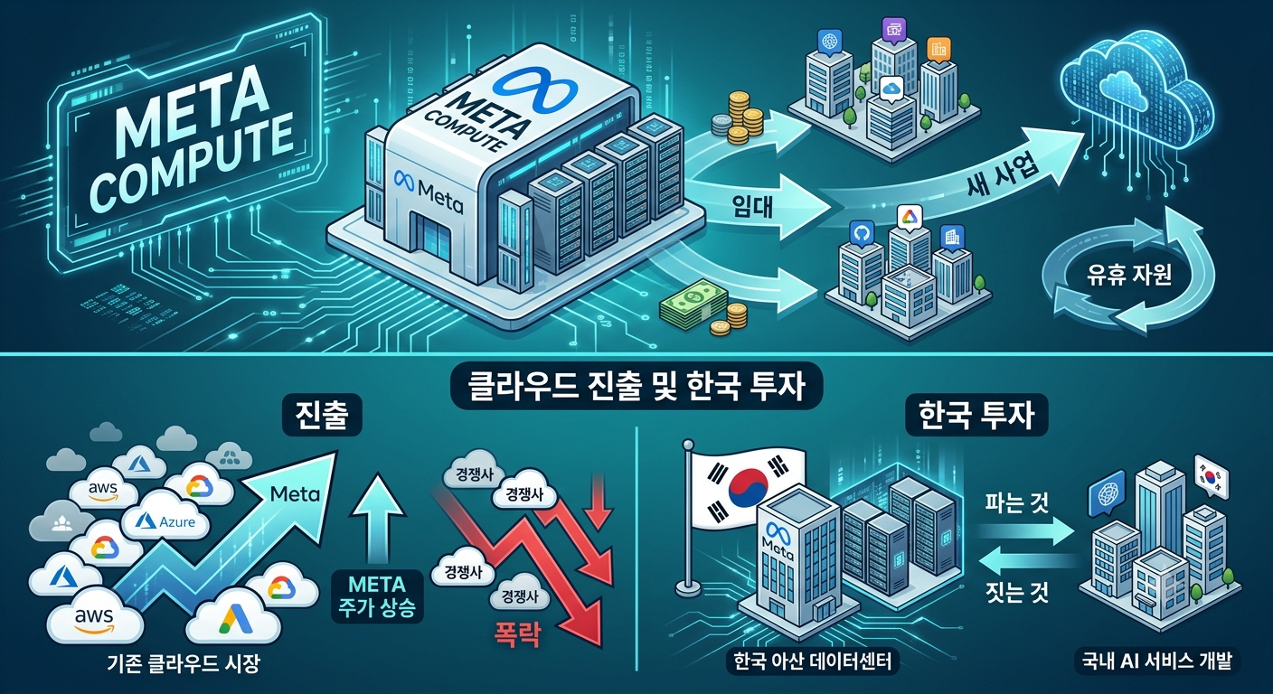 메타 컴퓨트 (초과용량, 클라우드진출, 한국투자)
