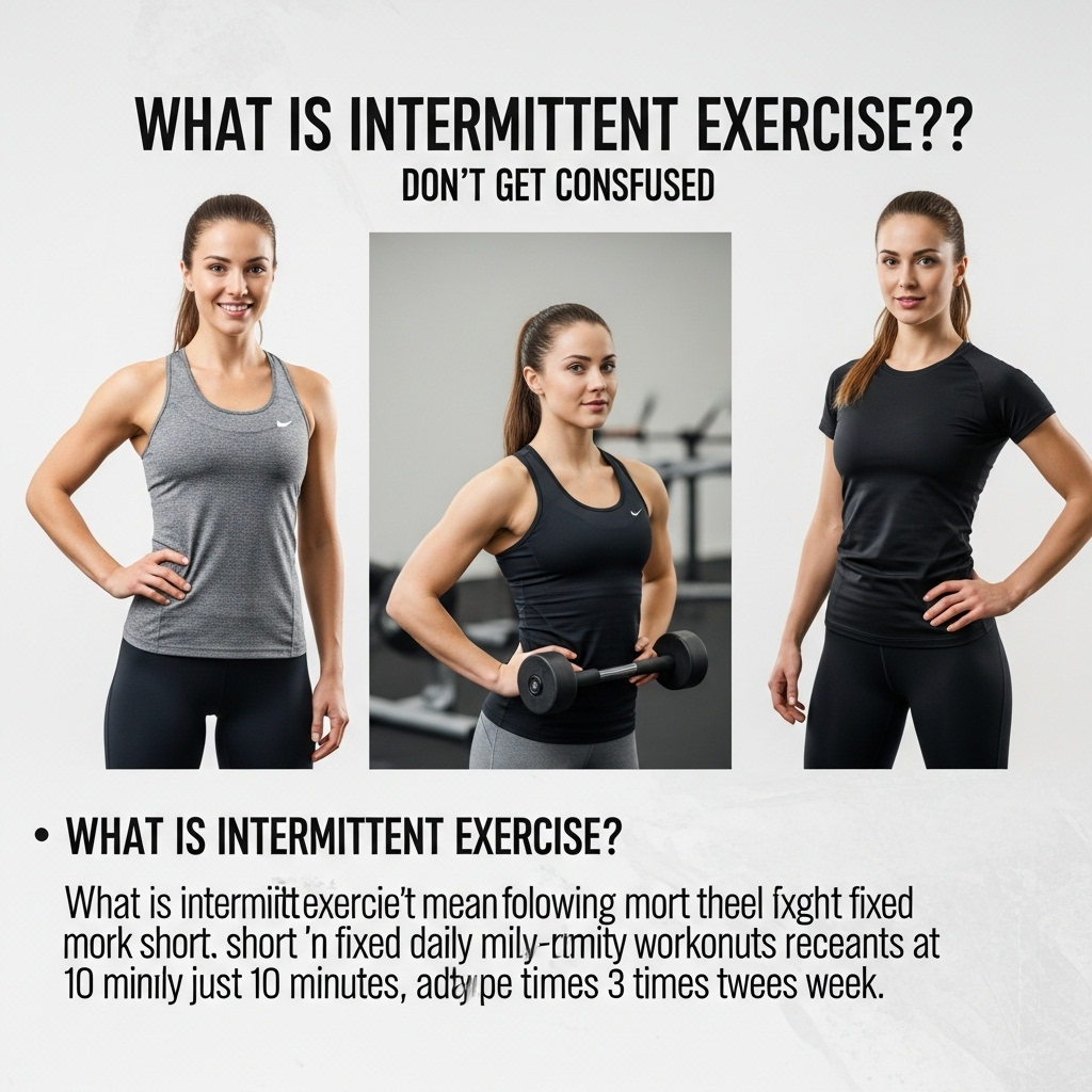간헐적 운동이란? 혼동하지 마세요
