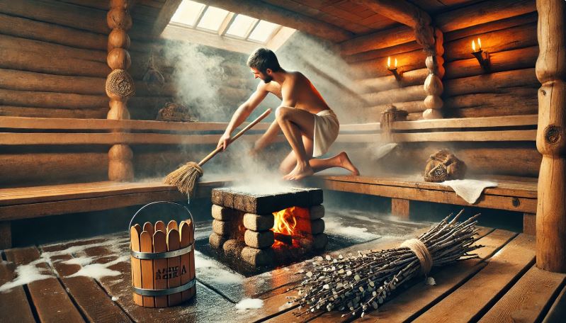 러시아의 반야(Banya) 청소