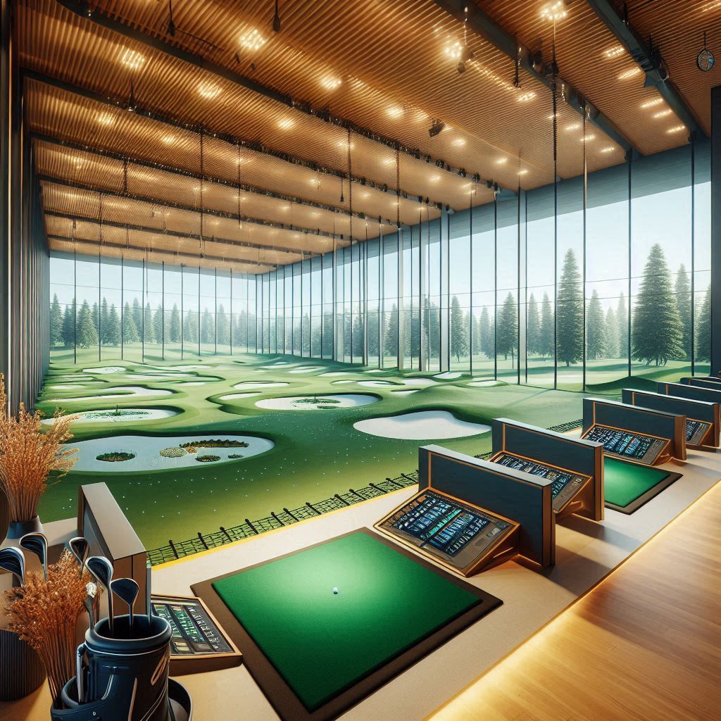 실내골프연습장 배경