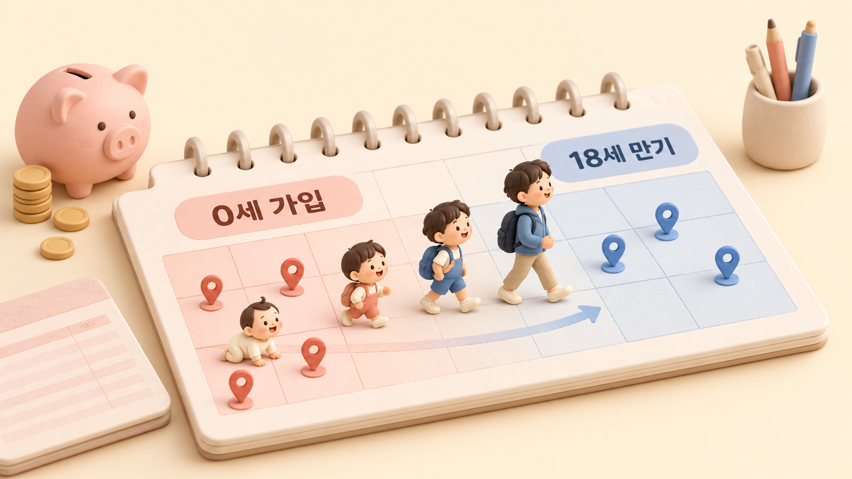 0세부터 18세까지 적립