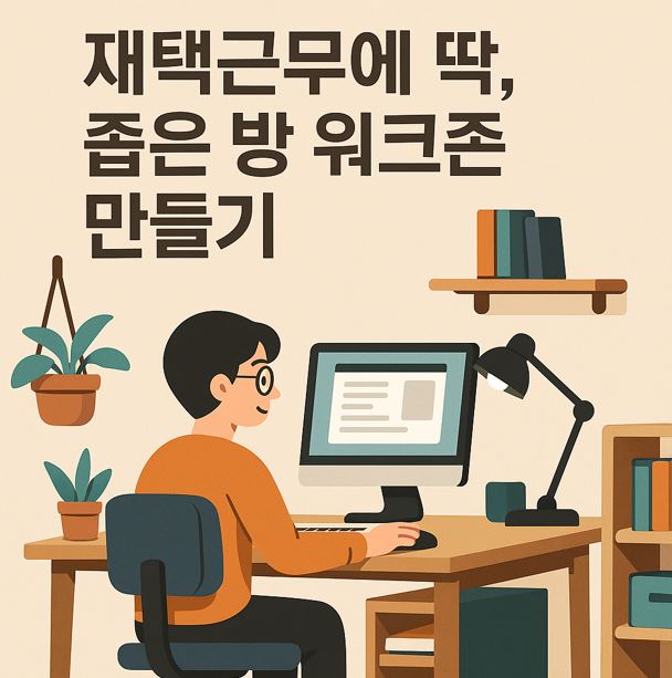 내 방에 재택근무에 좋은 워크존을 만든 모습