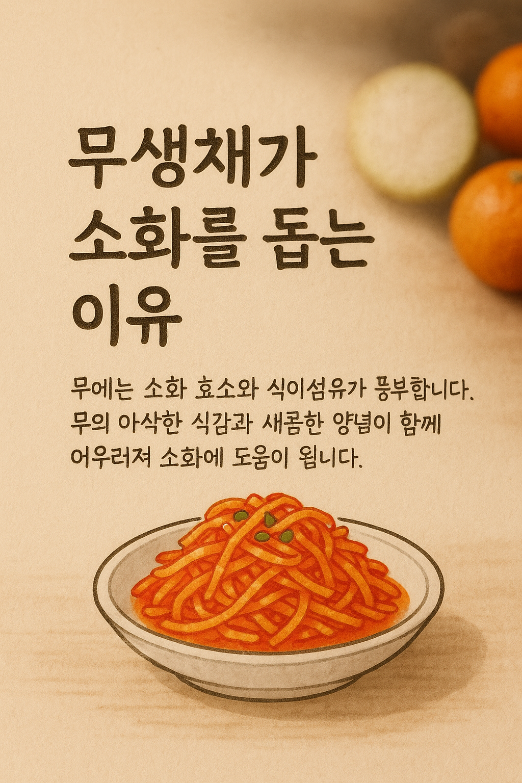 무생채가 소화를 돕는 이유