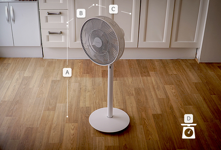 발뮤다선풍기화이트큰사이즈