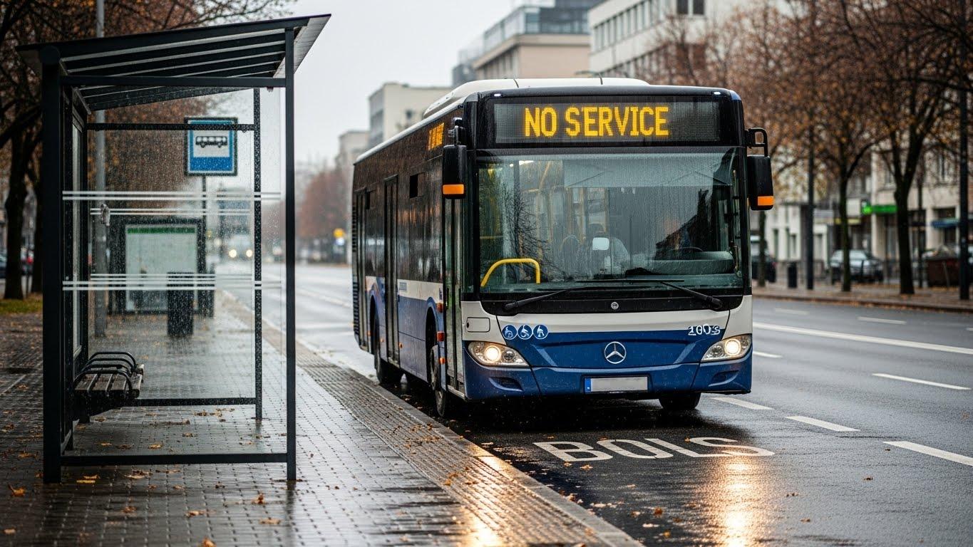 버스 파업 버스