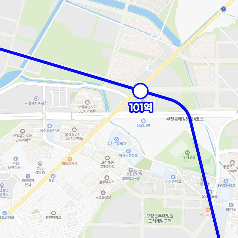 대장홍대선 노선도