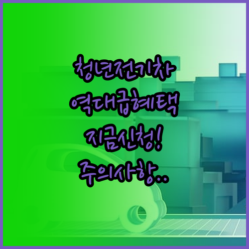 저소득층 청년 전기차 보조금 최대 혜..