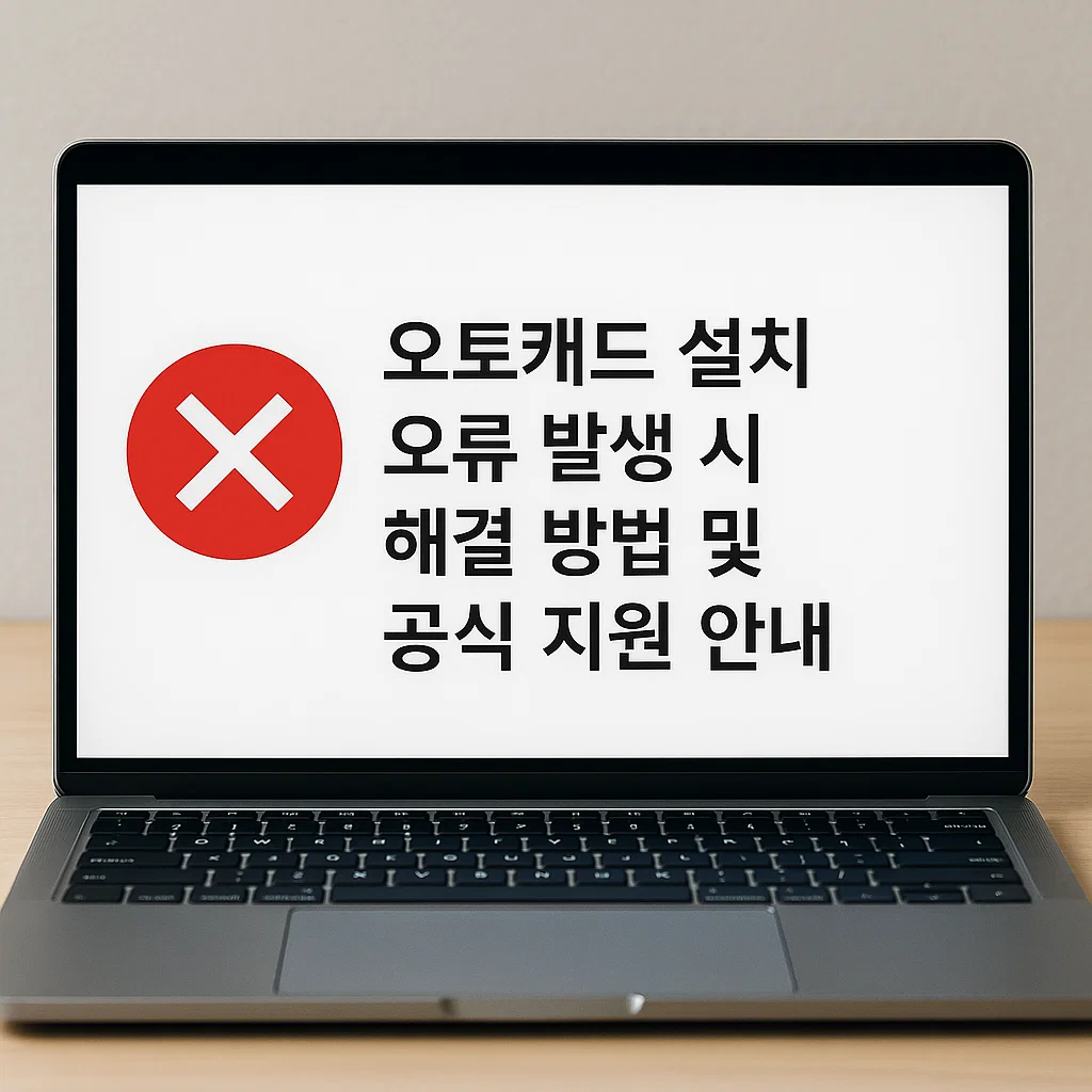 오토캐드 설치 오류 해결법과 공식 지원 안내
