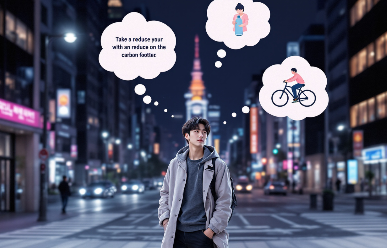 금융 상식에 대해 상상해 보는 남성