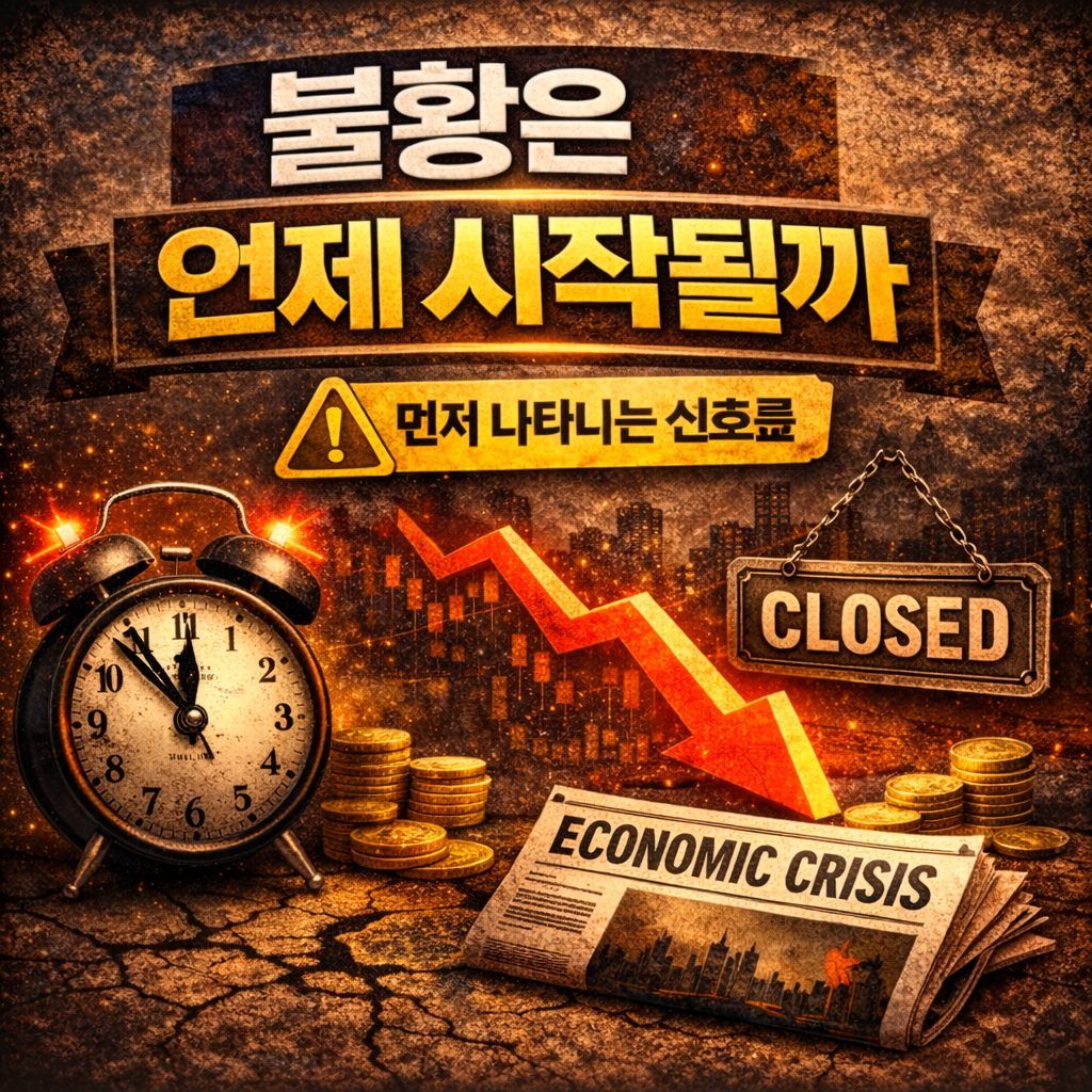 불황이 먼저 시작되는 신호는 무엇일까