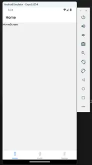 기본 하단 탭 내비게이션 화면