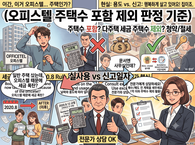오피스텔 주택수 포함 제외 판정기준
