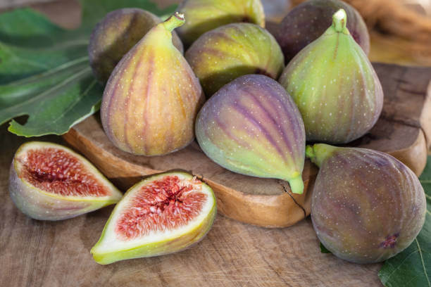 조금 덜 익은 무화과 열매