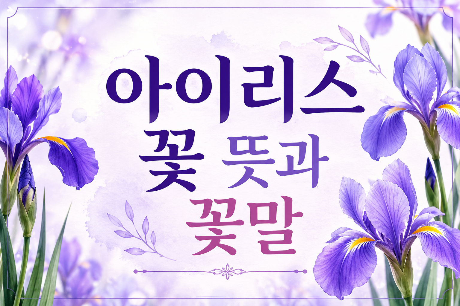 아이리스 꽃 뜻과 꽃말