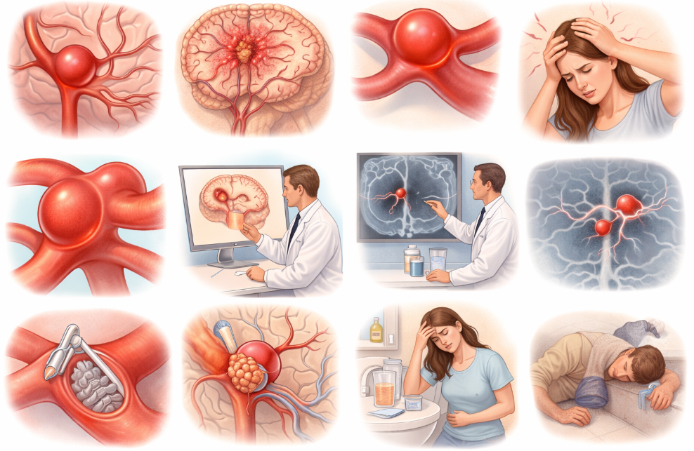 뇌동맥류 관련 이미지