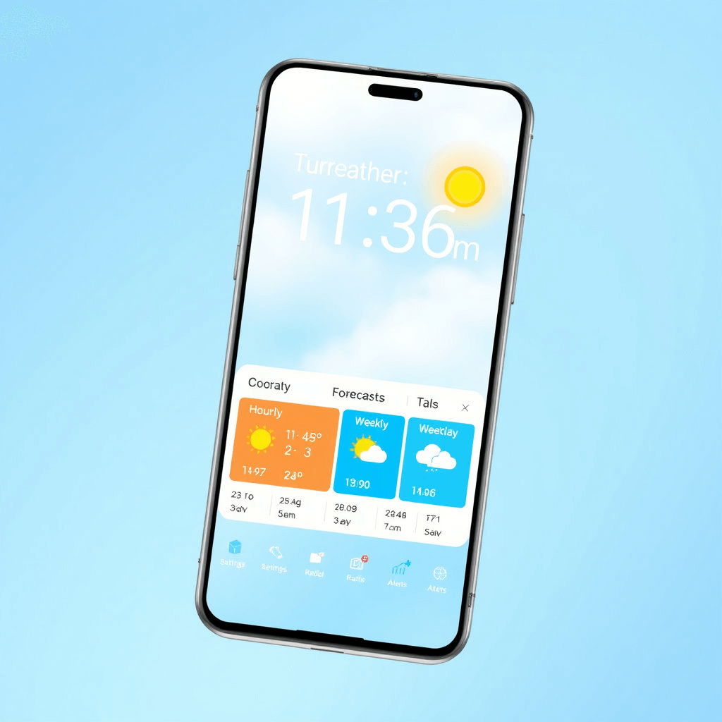 날씨 앱 설정하는 법