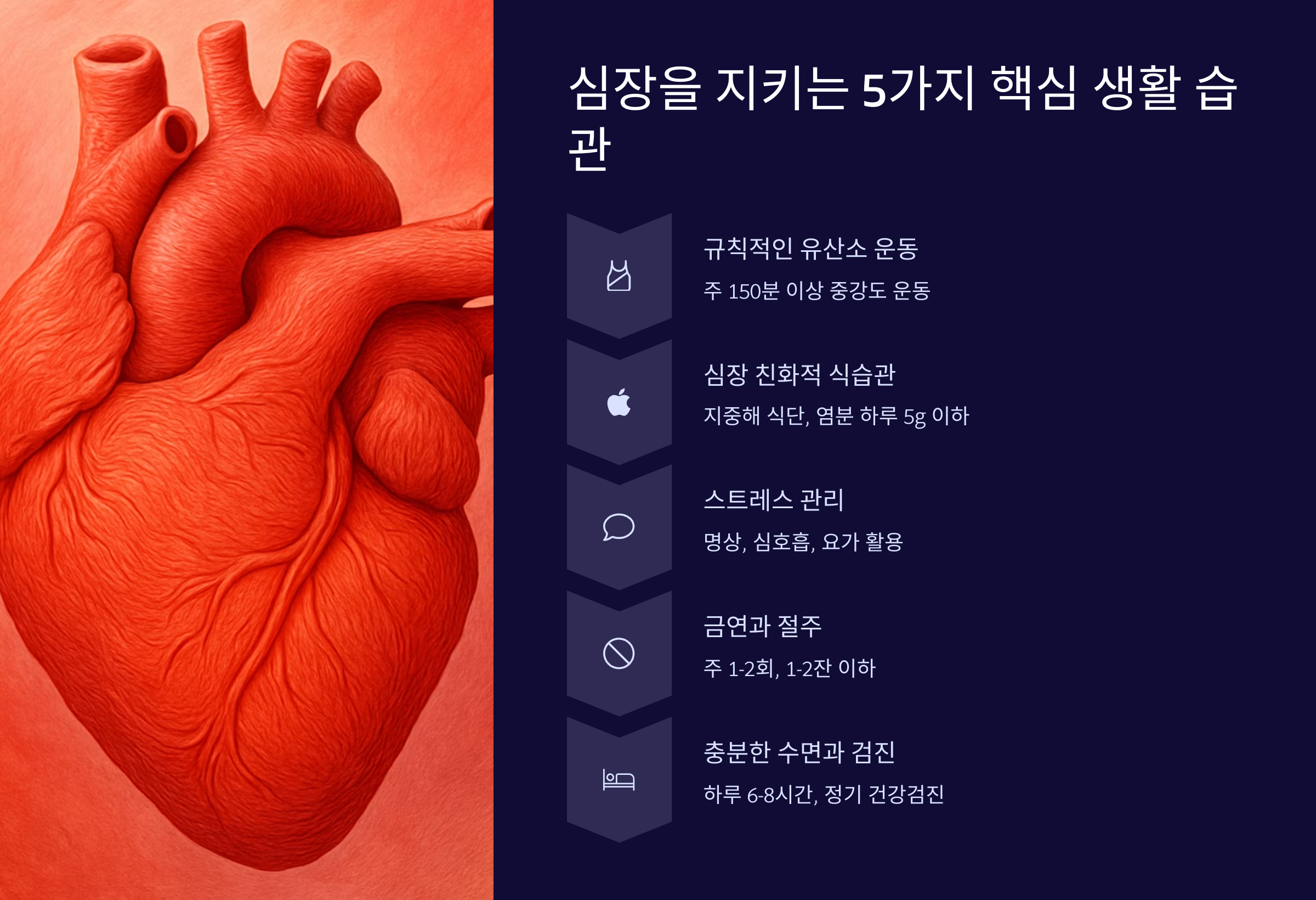 심장을 지키는 5가지 핵심 생활 습관