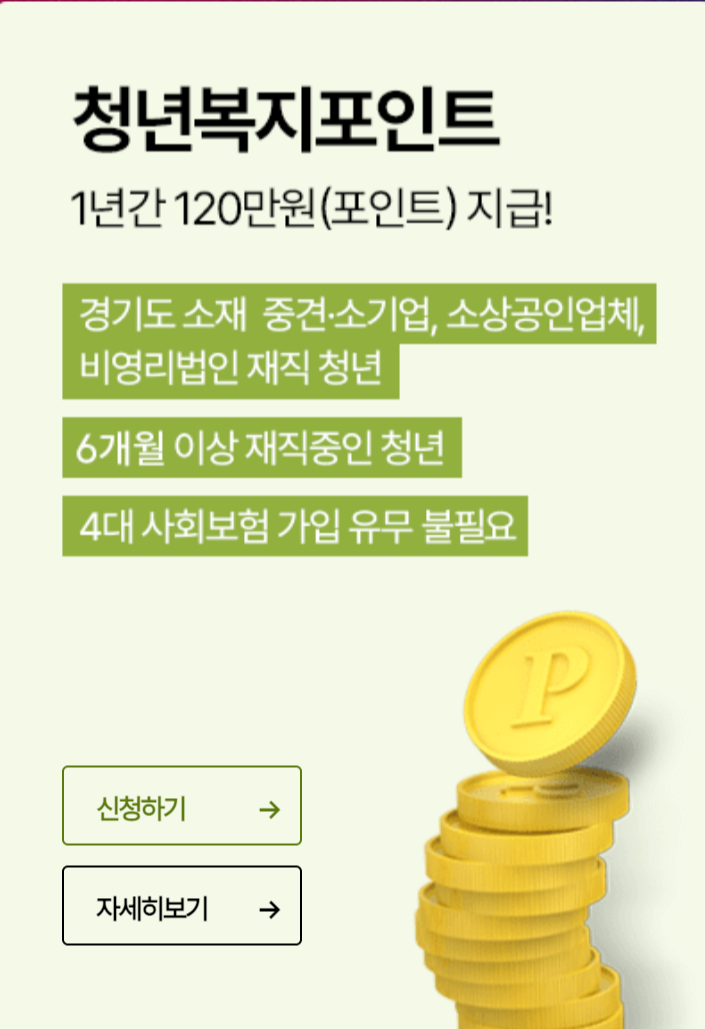 경기도 청년 복지포인트