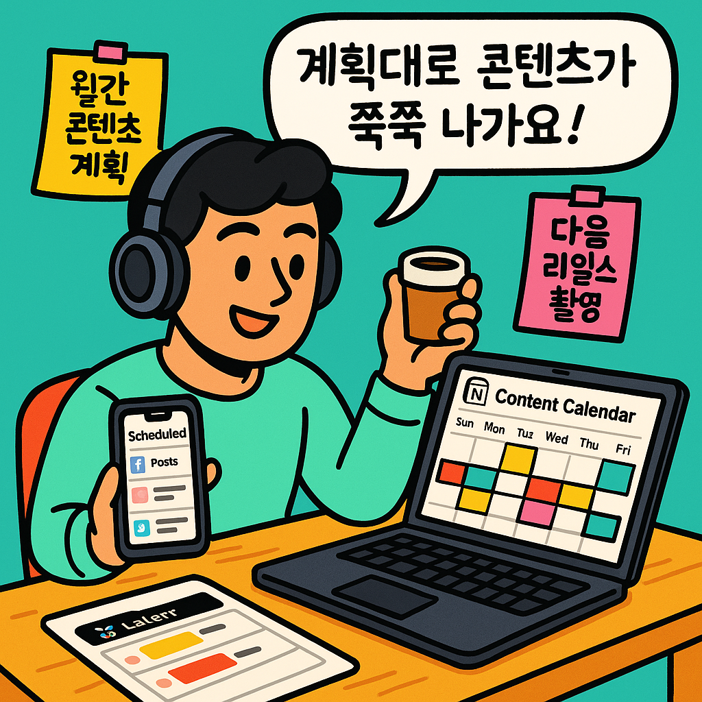 인플루언서를 위한 콘텐츠 캘린더 도구