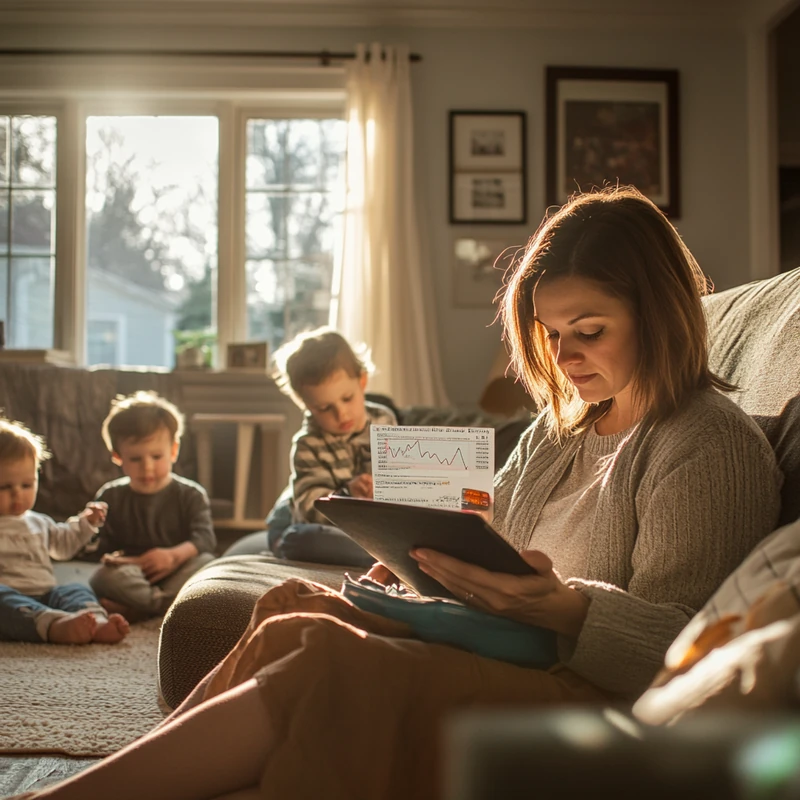 S&amp;P500 연금 ETF를 활용한 장기 투자로 가족의 안정적 노후 재테크와 효율적 자산관리를 실천하는 모습을 강조하여 미국 주식, 연금 포트폴리오, 장기 성장, 안정적 투자, 가족 재정 등 관련 키워드를 포함하여 설명합니다.