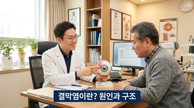 결막염 원인 눈 구조 설명
