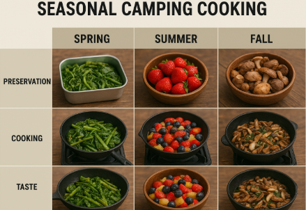 캠핑 음식 관련 사진