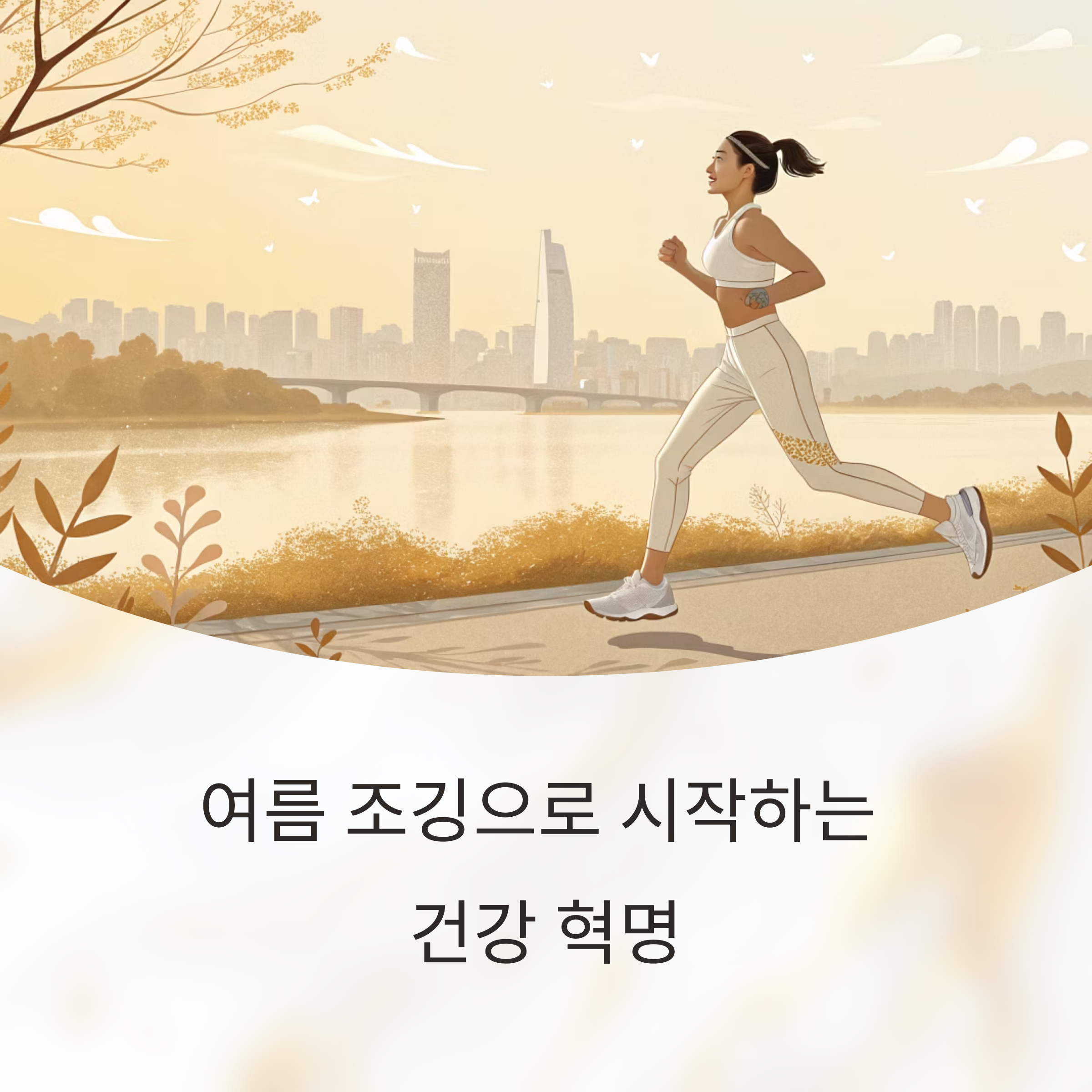 여름 조깅으로 시작하는 진짜 건강 혁명: 체력&middot;마음 모두를 살리는 전략