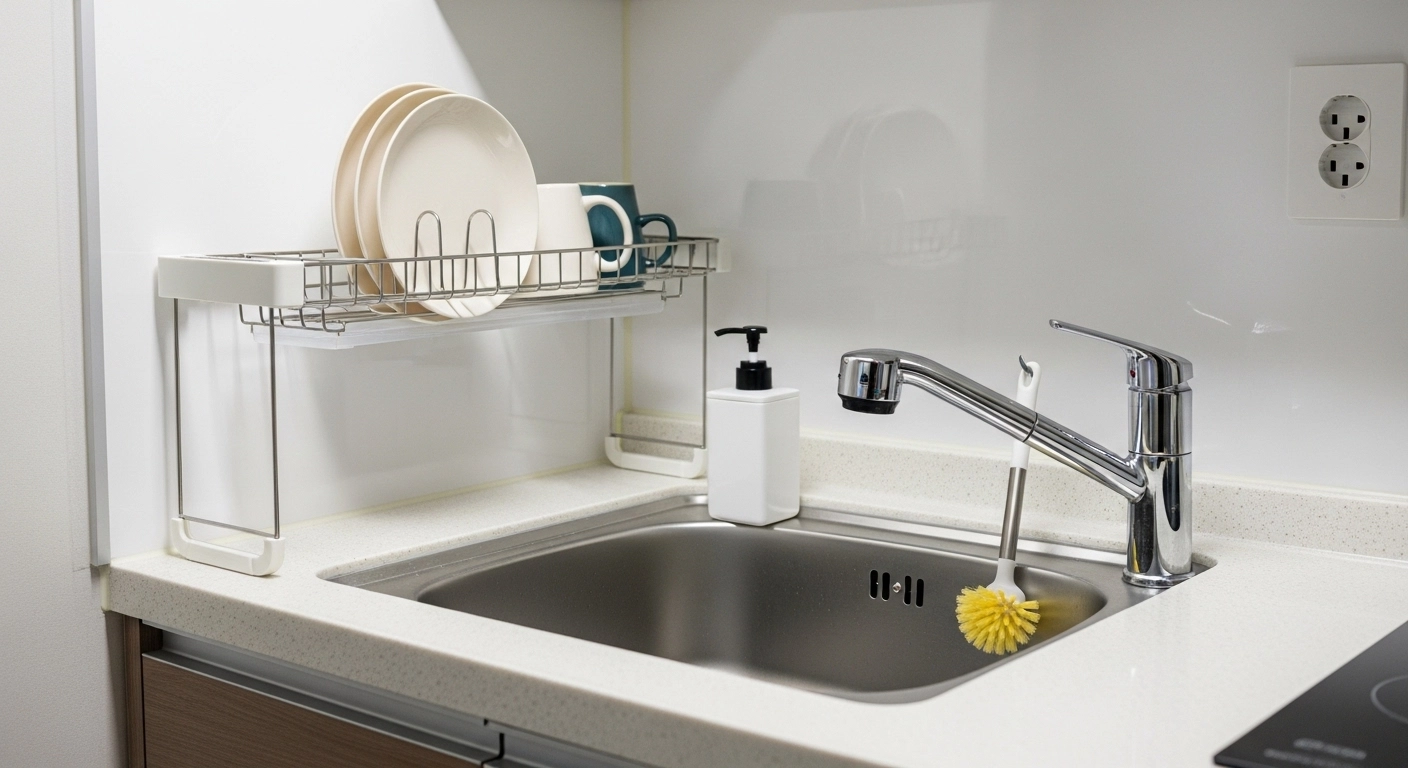 식기세척기 없는 자취방, 미루는 습관을 없애는 설거지 루틴과 시간 관리법