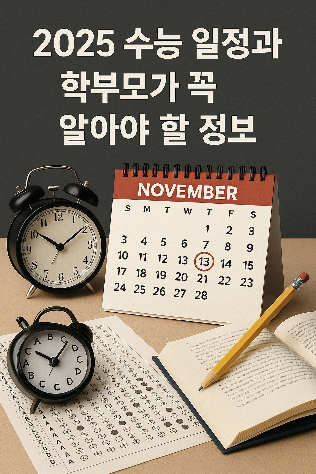 수능 일정과 학부모가 알아야 할 정보 관련 사진