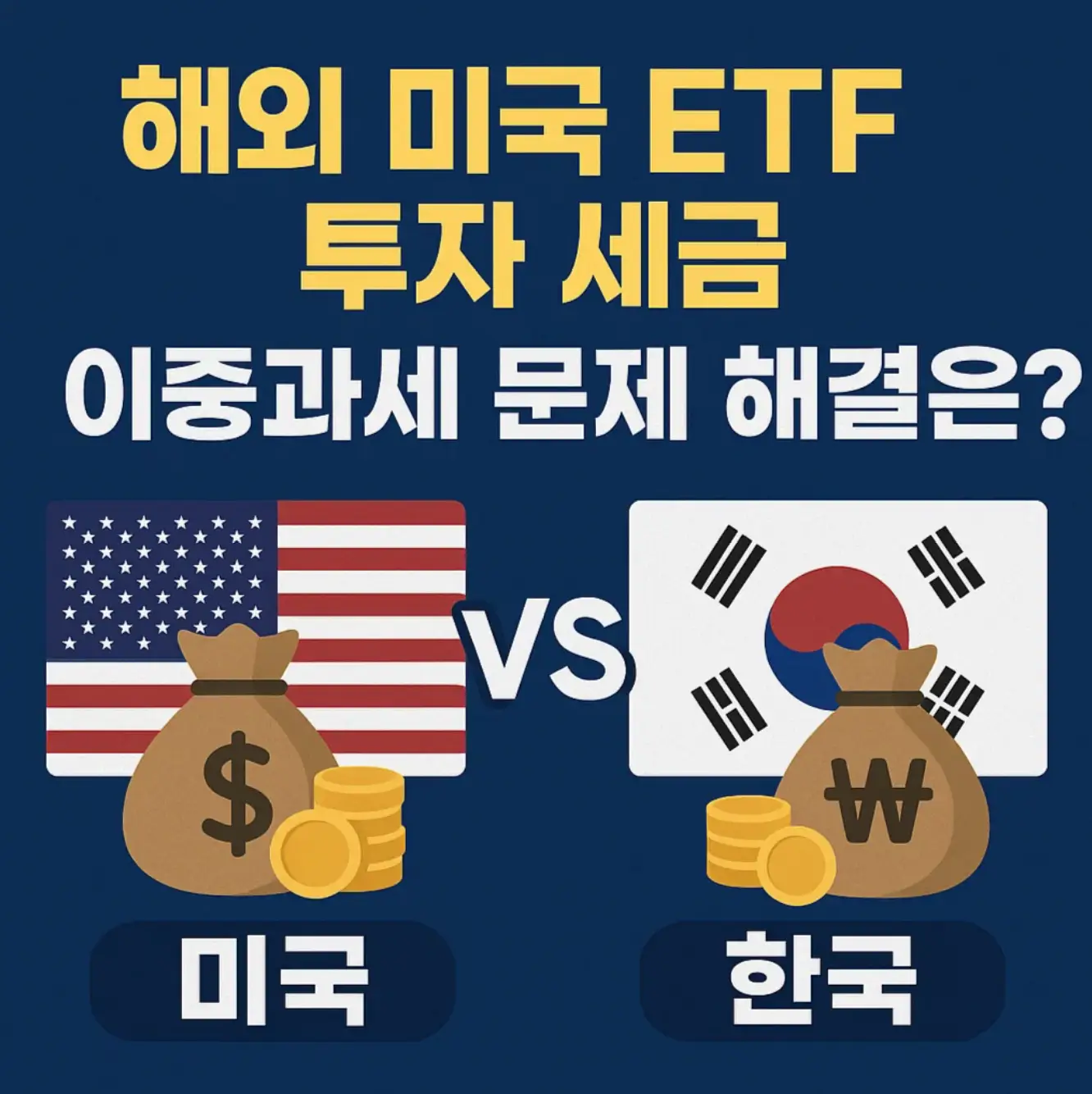 해외 미국 ETF 투자 세금, 이중과세 문제 해결은? (미국 vs 한국)
