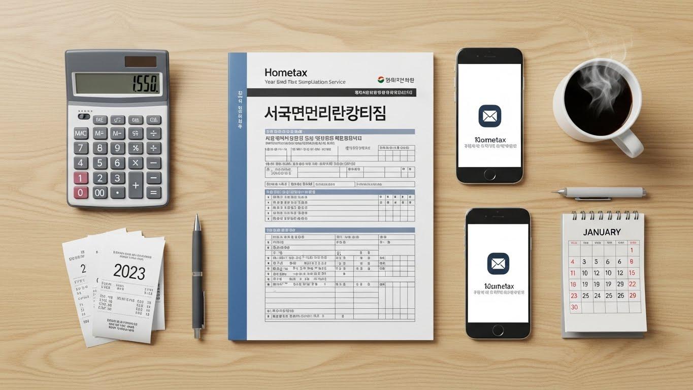 홈텍스연말정산간소화서비스자료제출