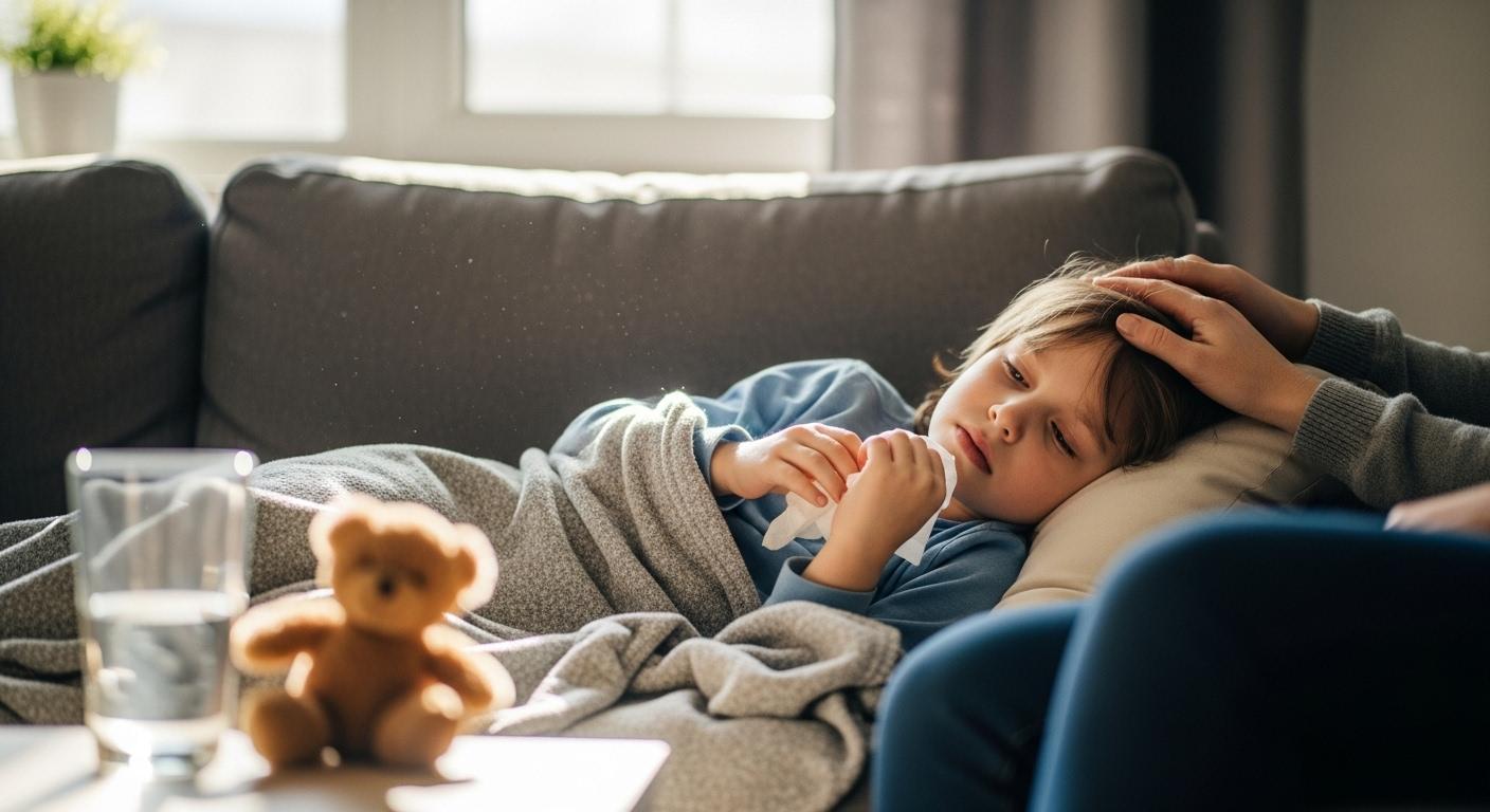 어린이 독감 증상 기간