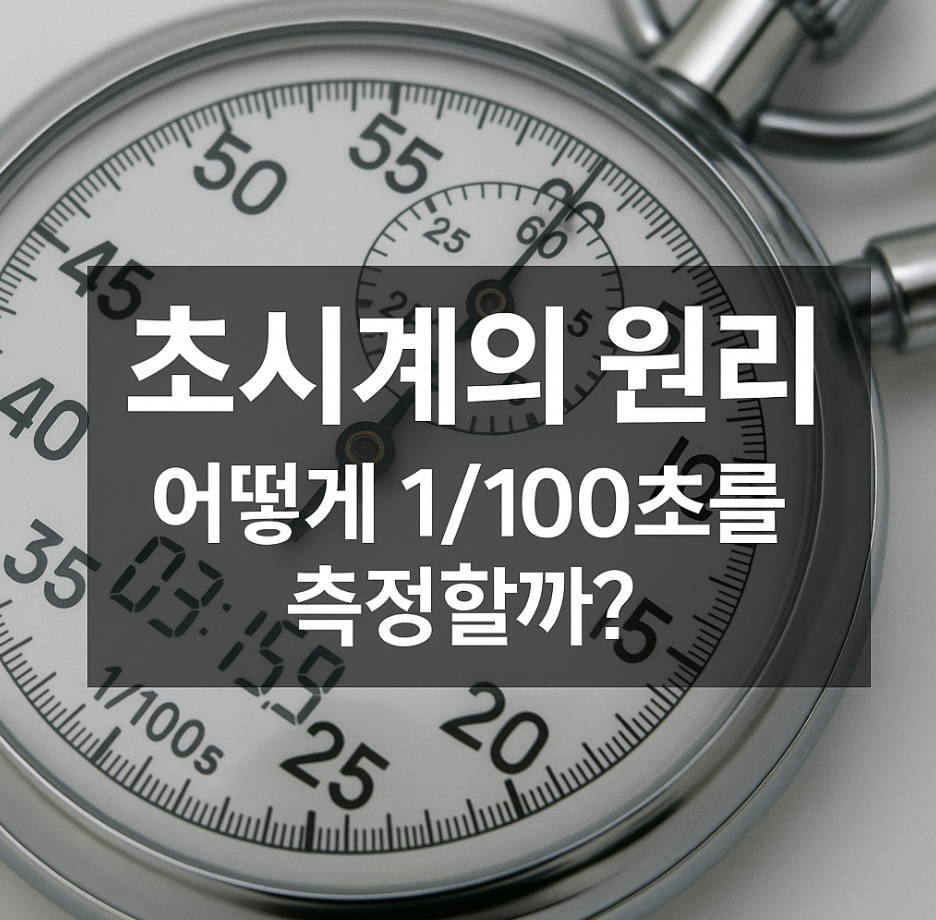 초시계의 원리, 어떻게 1/100초를 측정할까?
