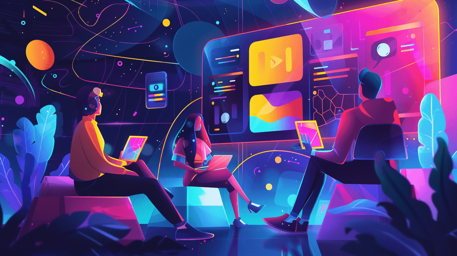 OTT-공유로-연결된-사람들-그림