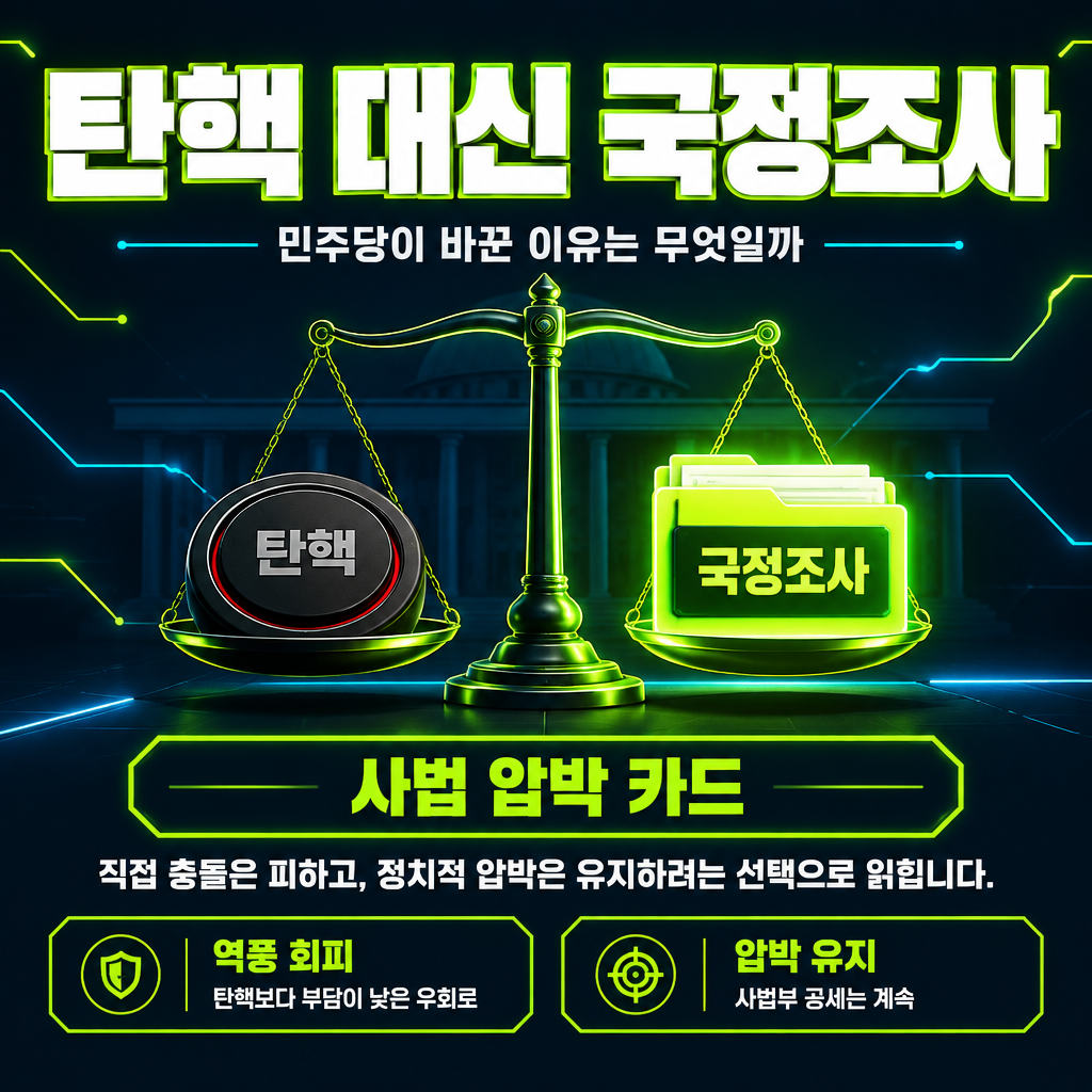탄핵 대신 국정조사