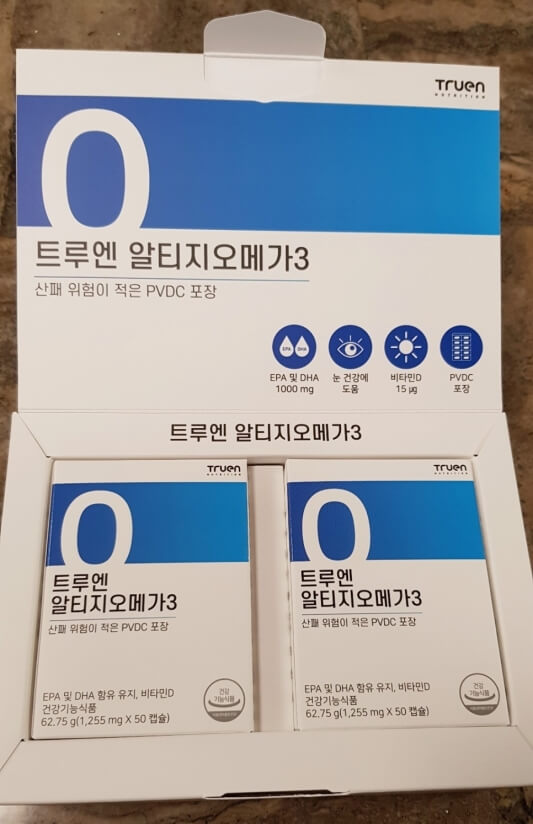 트루엔 오메가3 패키지 사진