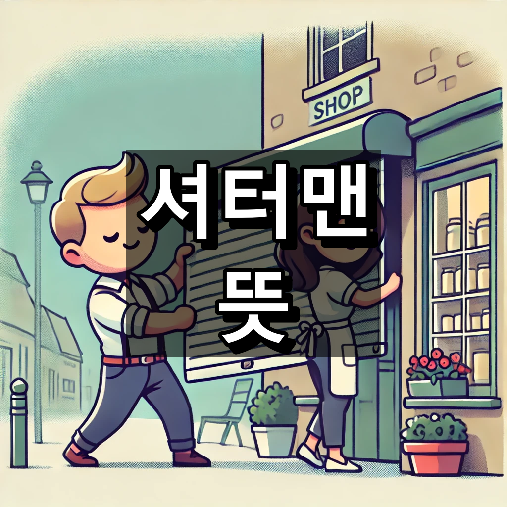 셔터맨 뜻