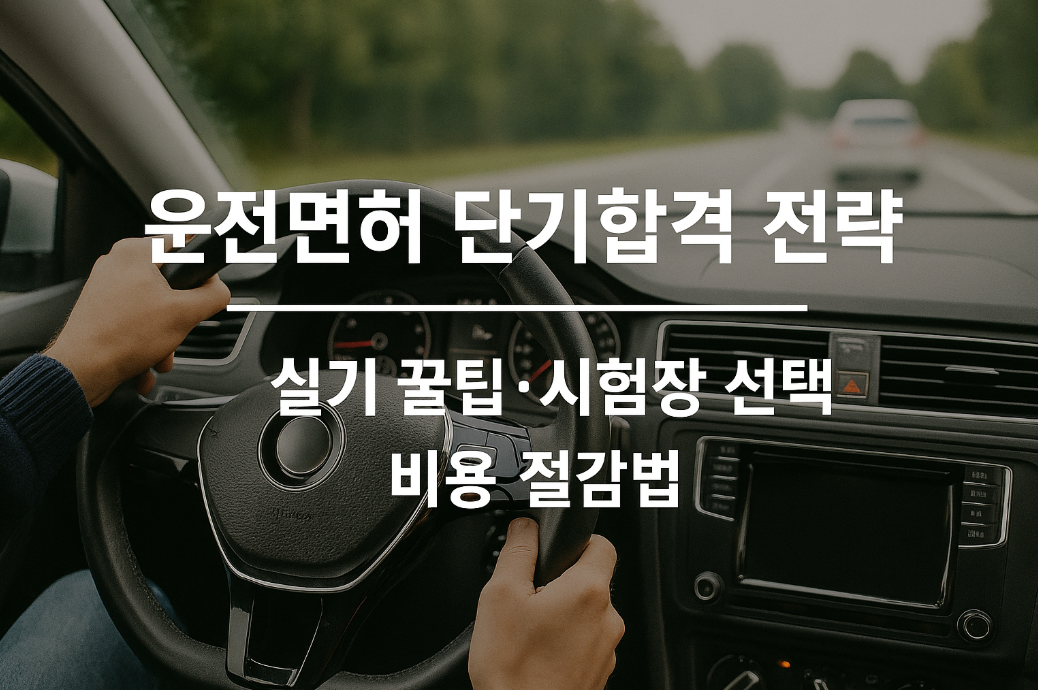 운전면허 단기합격 전략
