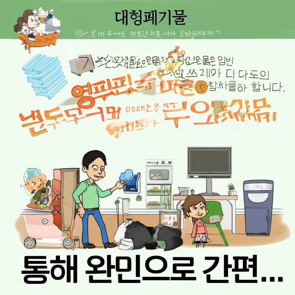 새벽 수거를 위한 도림동 쓰레기 배출..