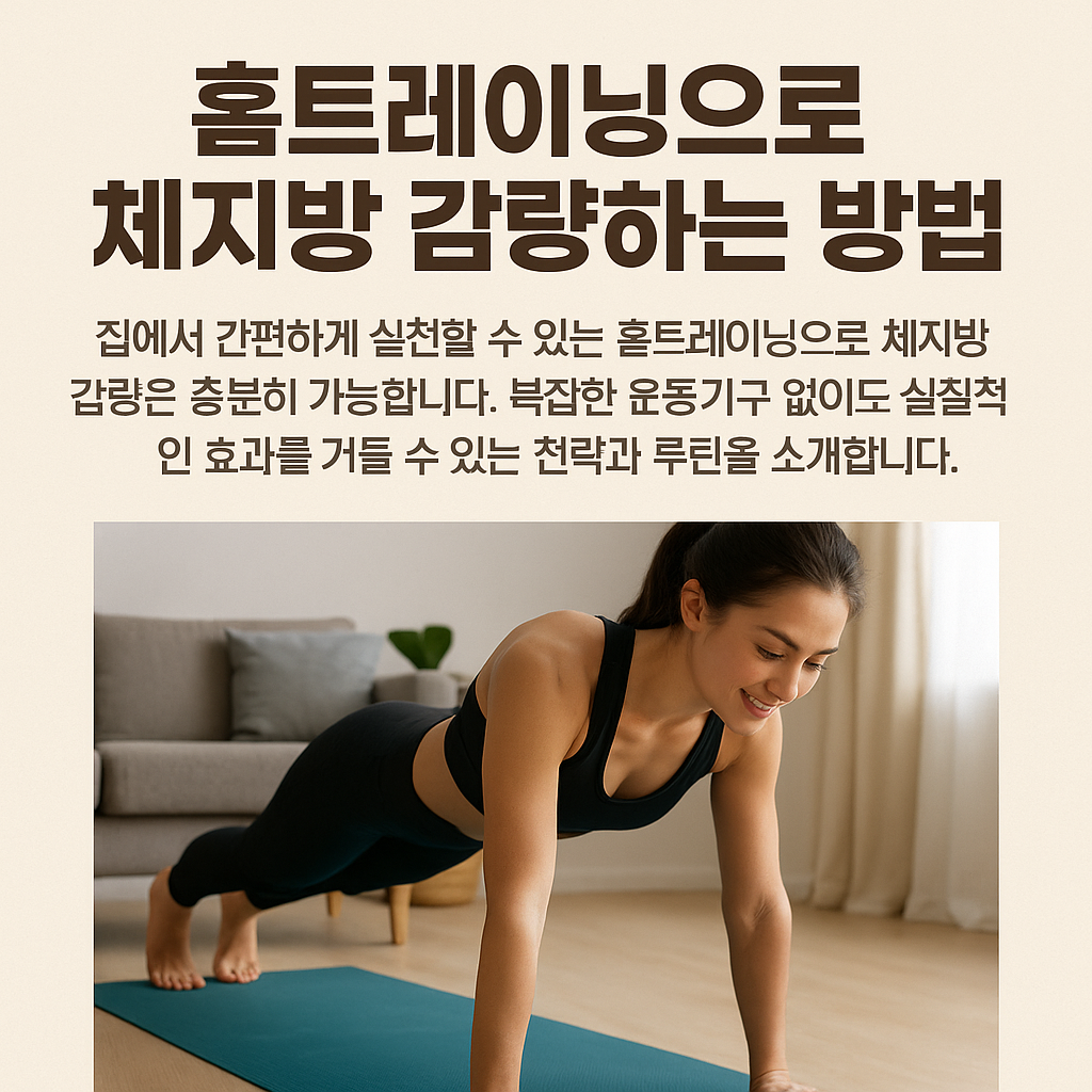 홈트레이닝으로 체지방 감량하는 실전 전략과 운동 루틴