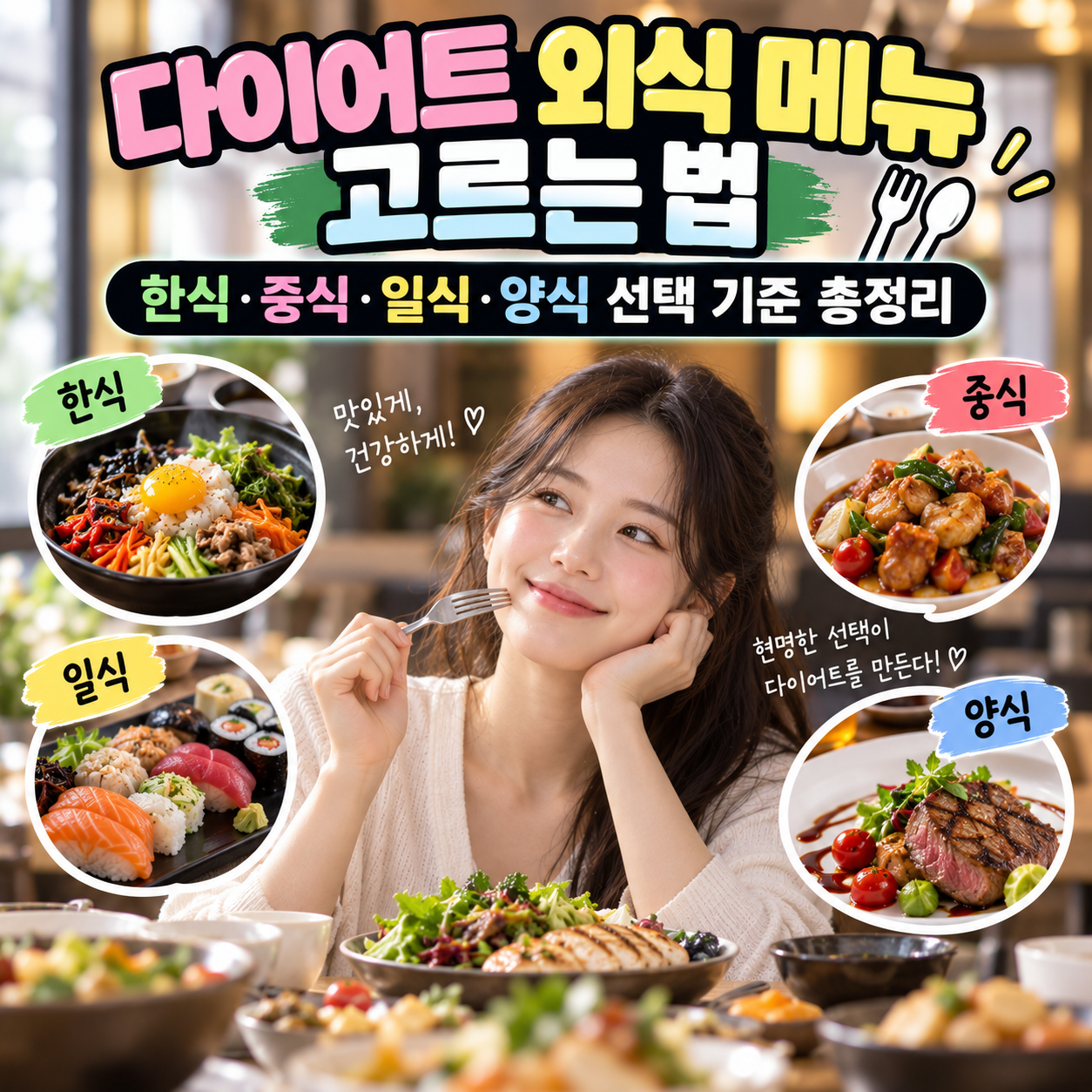 다이어트 외식 메뉴 고르는 법