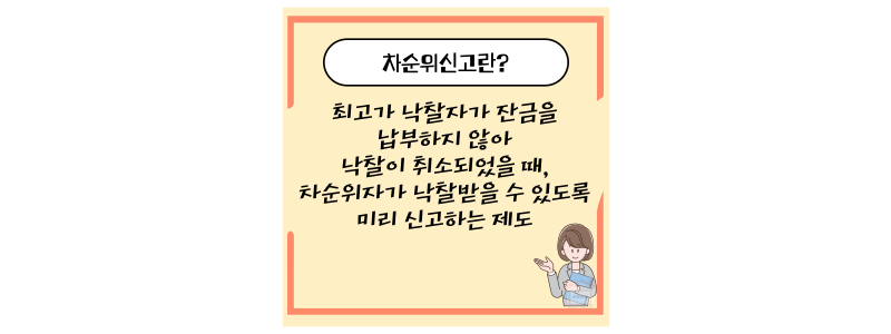 차순위신고란