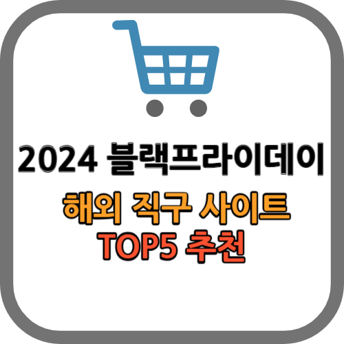 2024 블랙프라이데이 해외 직구 사이트 TOP5 추천
