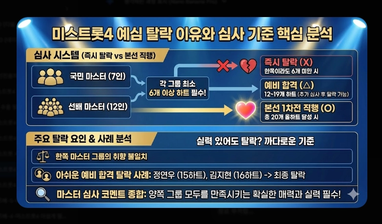 미스트롯4 예심 탈락자 총정리 화제의 참가자부터 심사 기준까지 완전 분석